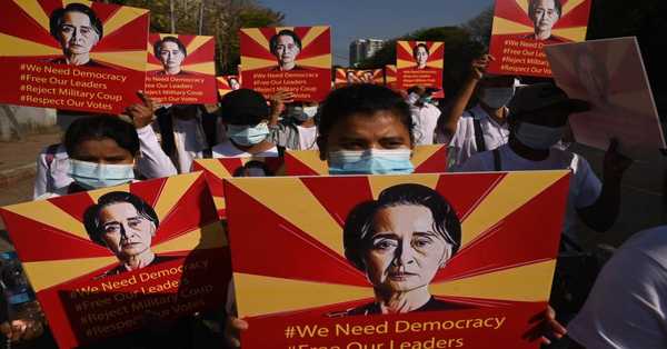 Protesters stage big rallies in Myanmar for anti cope